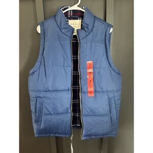 Men’s NWT Puffer Blue Vest - Weatherproof Brand Size Medium